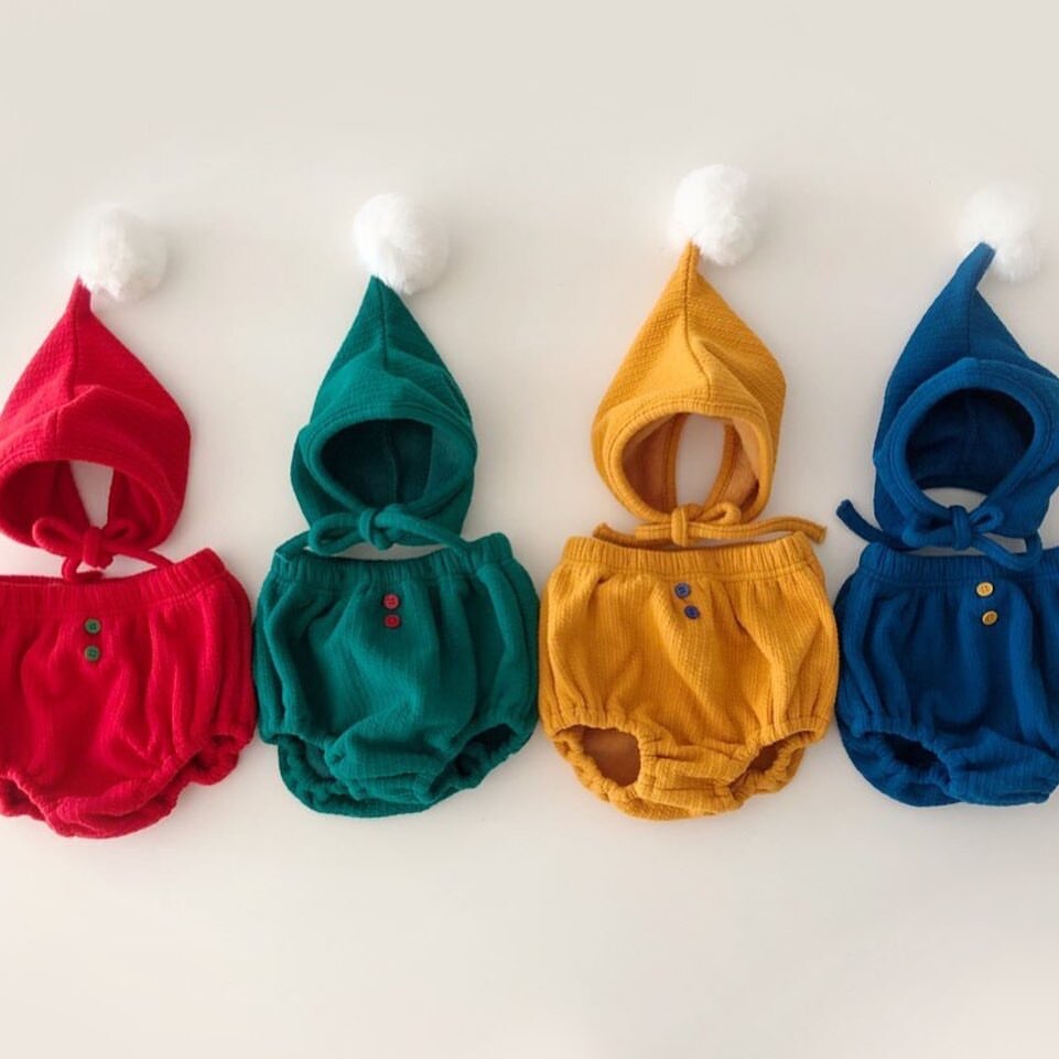 Babykledingset voor jongens, gestreepte tops met lange mouwen en kinderoveralls + muts, 3 sets kinderkleding, jumpsuits voor meisjes en babykleding.