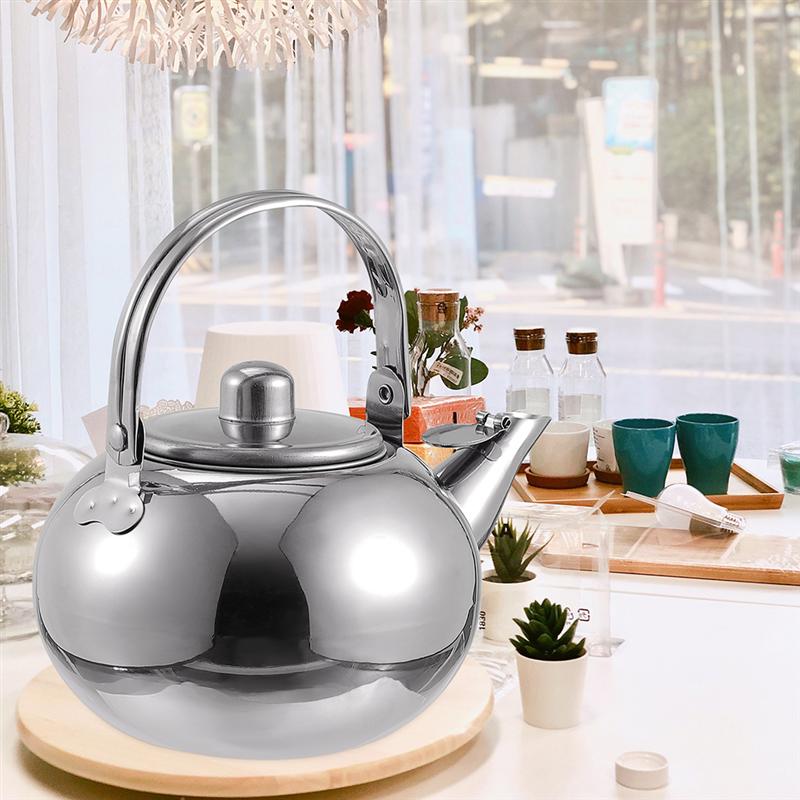Stainless Steel Tea Kettle Practical Teapot Teakettle with Filter Screen