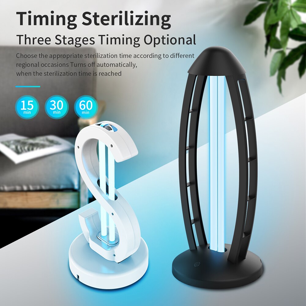 Ultraviolet kvarts lampe timing bakteriedræbende lys uvc bakteriedræbende desinfektionslampe 110v / 220v uv sterilisator dræbe mide luft ren