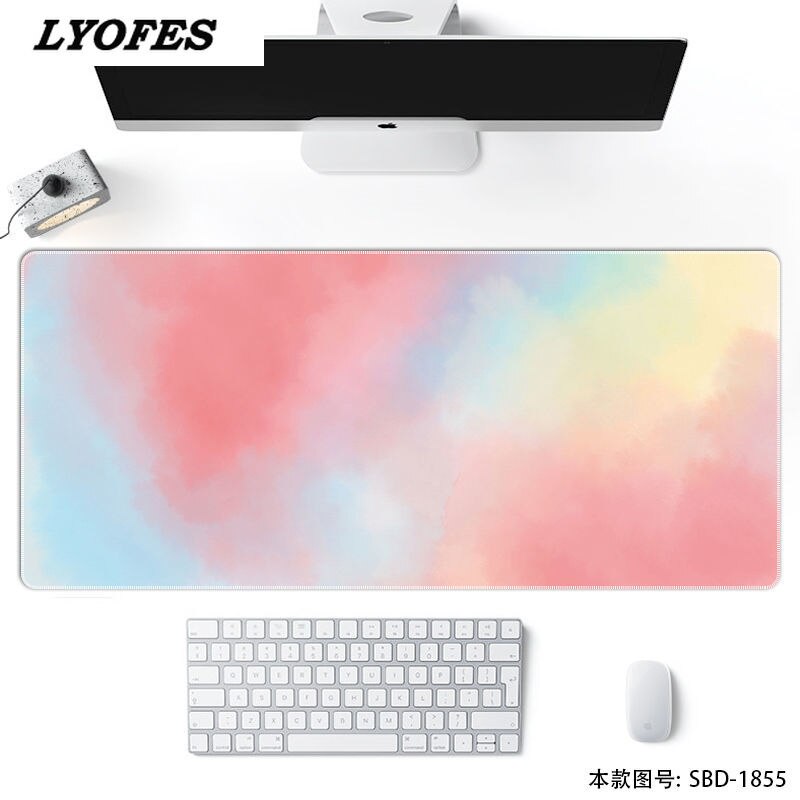 Kawaii Desk Pad Writing Desk Mats Gaming Mouse Pad Large XL 80*30cm Laptop Mouse Mat for Office Home Computer Keyboard: 800x300x3mm 05