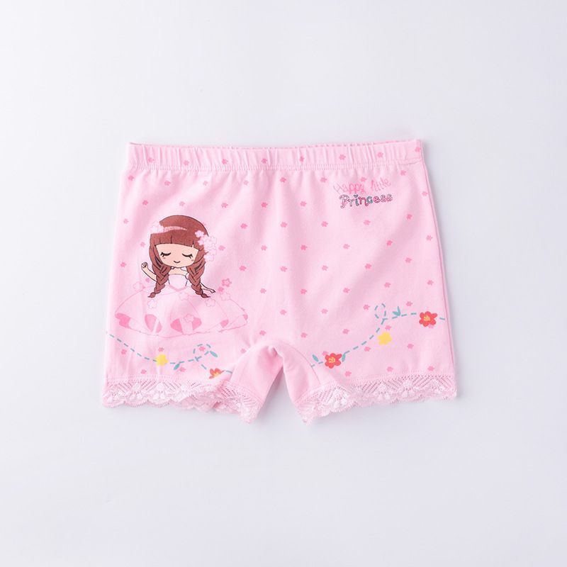 4 pz/lotto pantaloncini di sicurezza di alta qualità intimo morbido cotone elastico Leggings ragazze pantaloni di pizzo 2-10Y