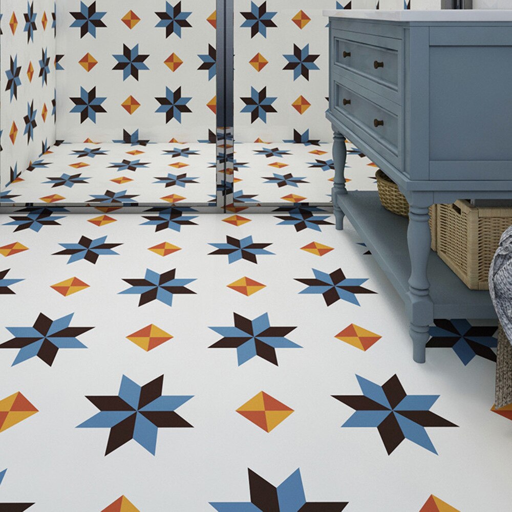 View of Kitchen Bathroom Non slip Floor Tile waterproof Ba... – Grandado