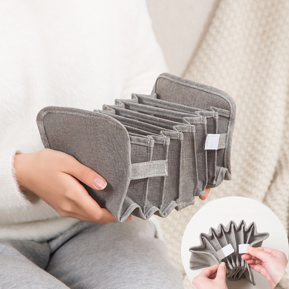 Boîte de rangement pliable pour soutien-gorge, sous-vêtements, chaussettes, tiroir lavable pour la maison
