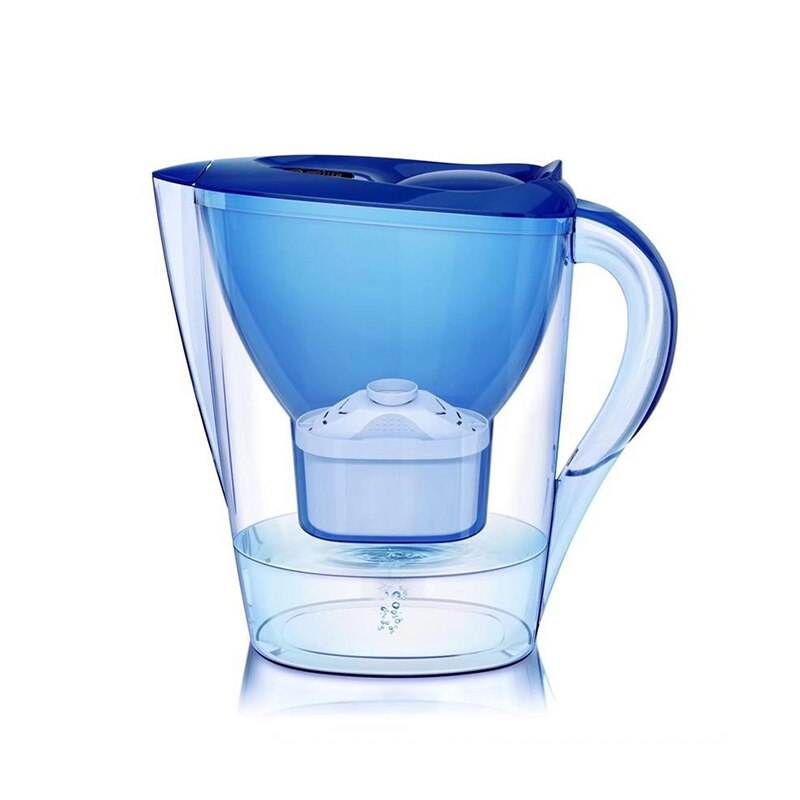 2.8L Water Filter Kettle with Filter Element Activated Carbon Kitchen Cold Water Filter Purifier Kettle Office Filters Pitcher: 2.8L