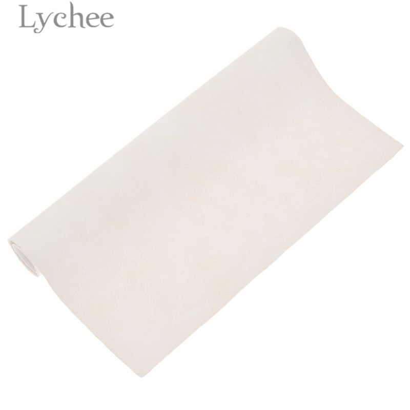 Lychee life 21 x 29cm a4 imiteret ruskind pu-stof flerfarvet vandtæt syntetisk læder gør-det-selv-materiale til håndtaske bælter tøj