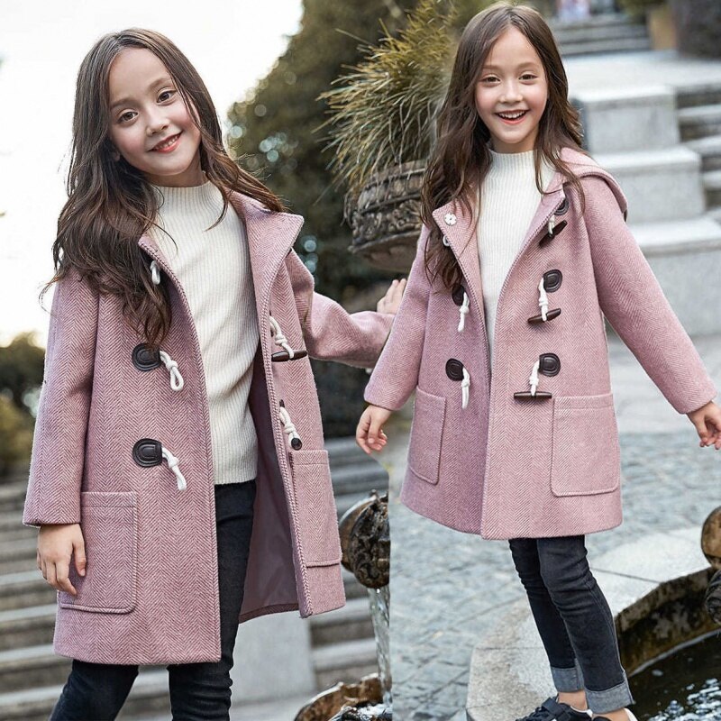 5 6 8 10 12 Jaar Oud Jonge Meisjes Warme Jas Winter Parka Bovenkleding Tiener Outdoor Outfit Kinderen Kids Meisjes bont Capuchon