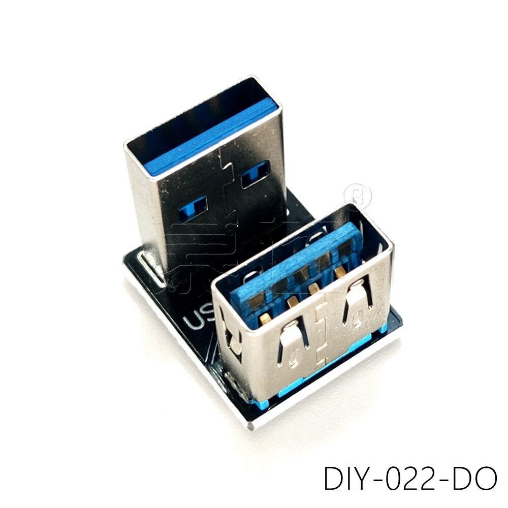 Usb 3.0 Connector 180 270 Graden Usb Adapter Usb A Male Naar Een Vrouwelijke Geslacht 90 Graden Kabel U uitbreiding Converter: DIY-022-DO