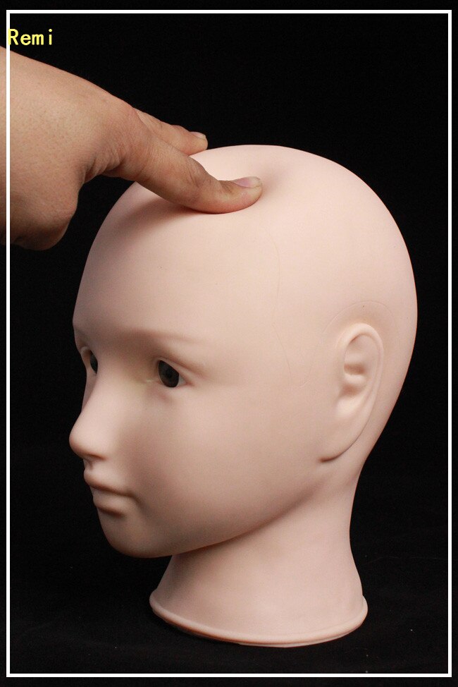 Trening makijaż i masaż manekin płaska głowa praktyka oko sztuczne rzęsy silikonowe narzędzia robić makijazu