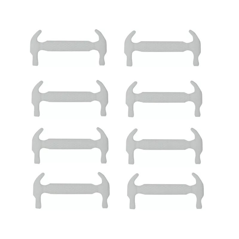 10 teile/los Kinder Silikon Schnürsenkel Keine Krawatte Elastische Schnürsenkel kinder Gummi Schnürsenkel: WHITE