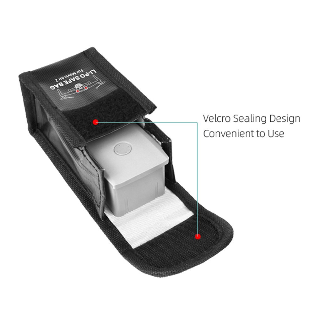 Mavic air 2 akkulaukku lipo palonkestävä kotelo räjähdyssuojattu akun säilytyspussi dji mavic air 2 tarvikkeet