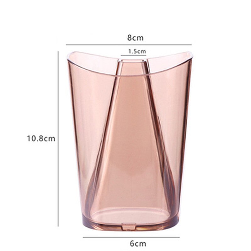 1/2/3Pcs Dual Purpose Transparante Eenvoud Tandenborstel Cup Plastic Beker Badkamer Koppels Tandenborstel Mok