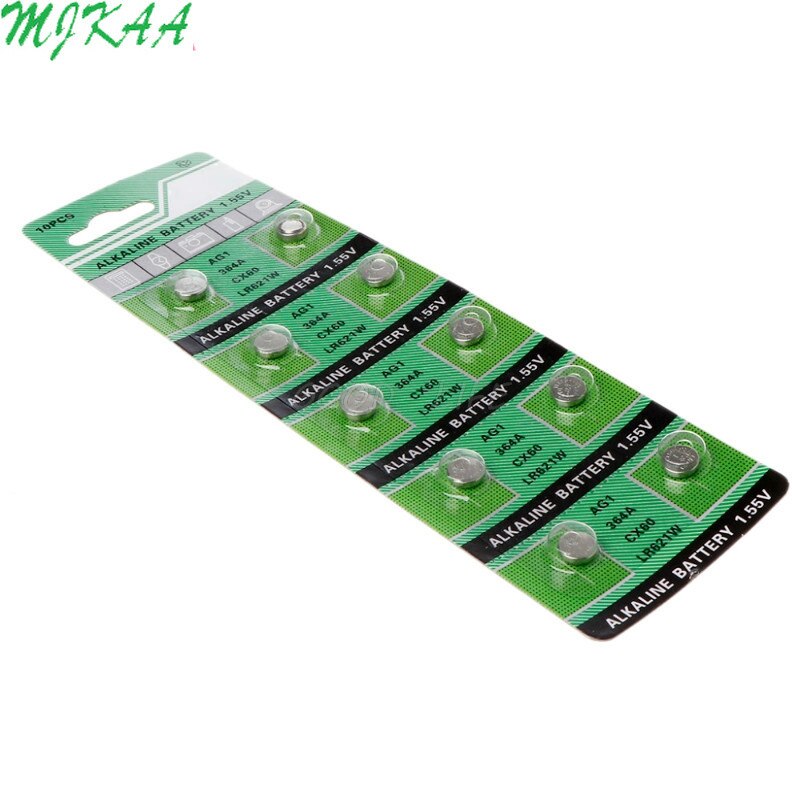 10 stks/pak AG1 1.55V 364 SR621SW LR621 621 LR60 CX60 Alkaline Button Knoopcelbatterijen Horloge Batterij