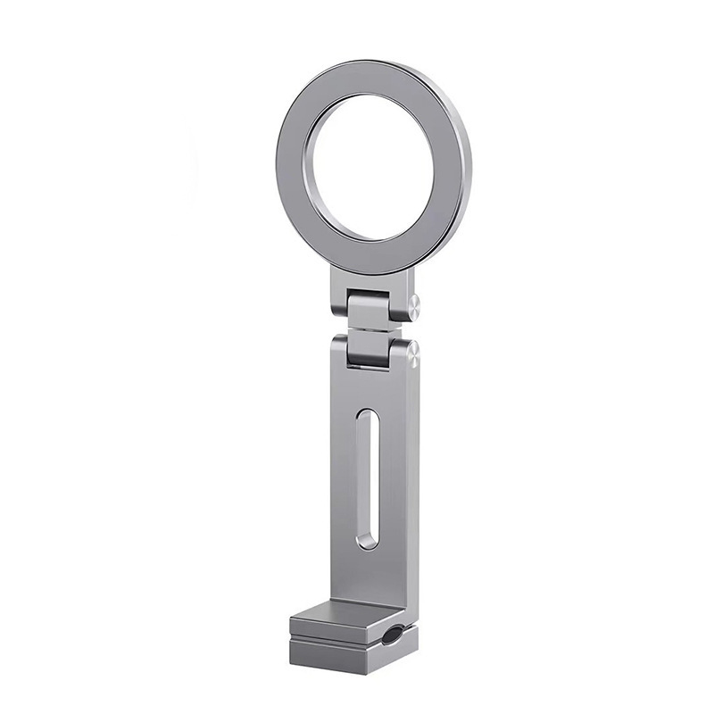 Magnetic Airplane Phone Holder Universal Travel Desk Cell Phone Mount Stand Foldable 360° Rotation Selfie Stick Phone Support: black