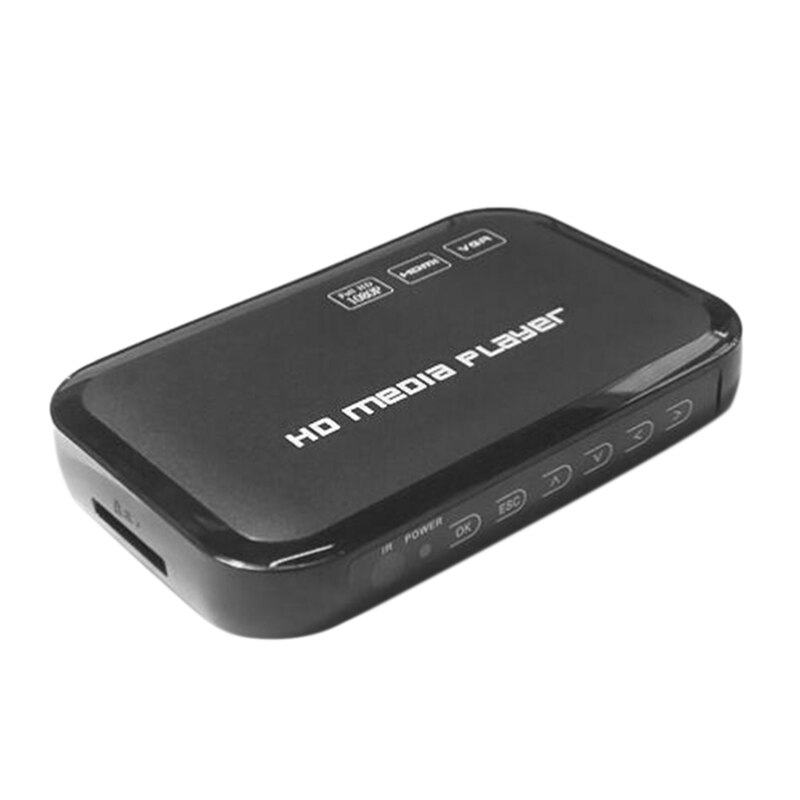1080P Full HD Multi Media Player HDMI+VGA+AV+USB+SD HDD Player with H.264,MKV,DixV HD,MPEG 2-TS,VC-1,WMV9 with EU Plug