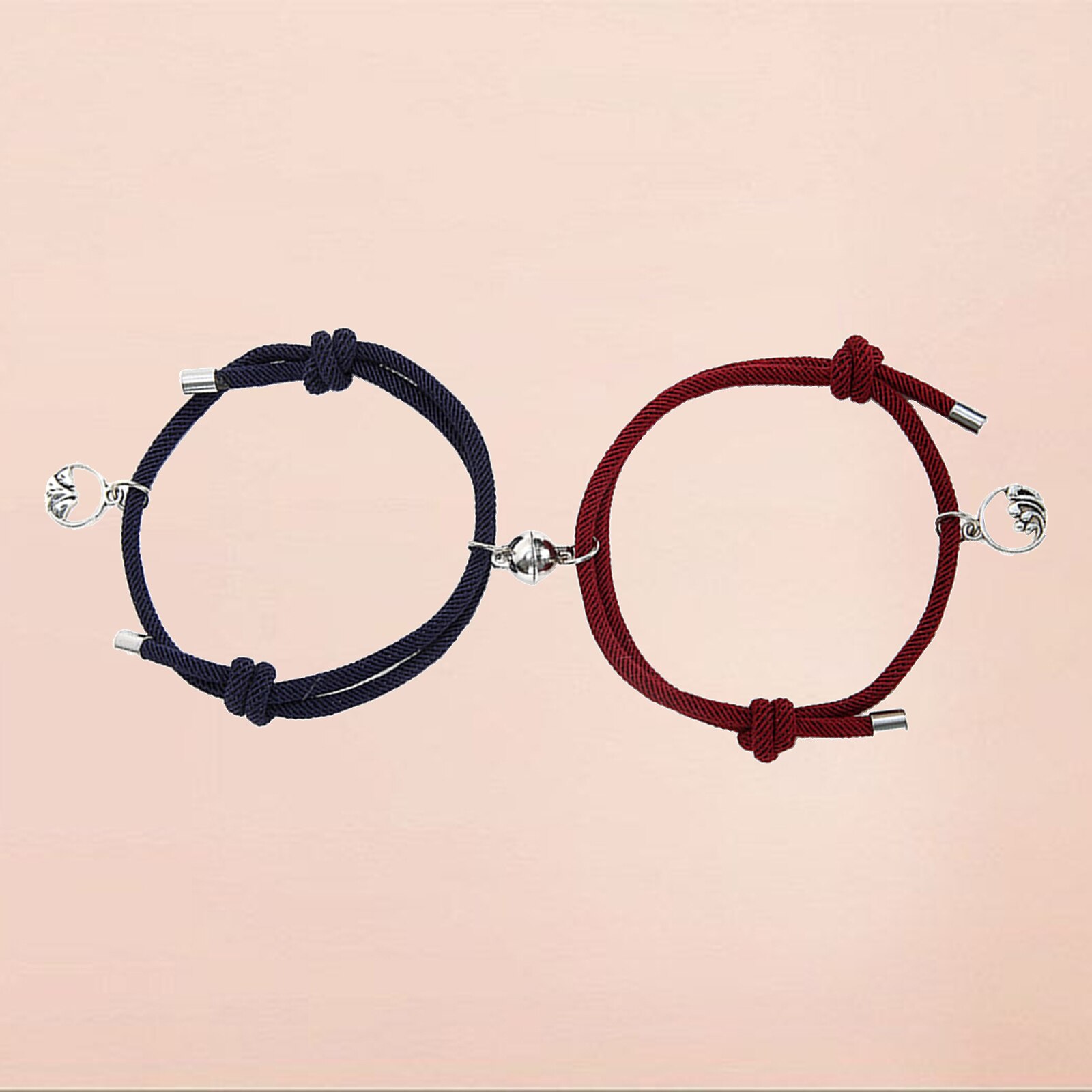 Liebhaber Passenden Armbinde Geflochtene Magnetische Abstand Armbinde Rosa: dunkel Grün rot