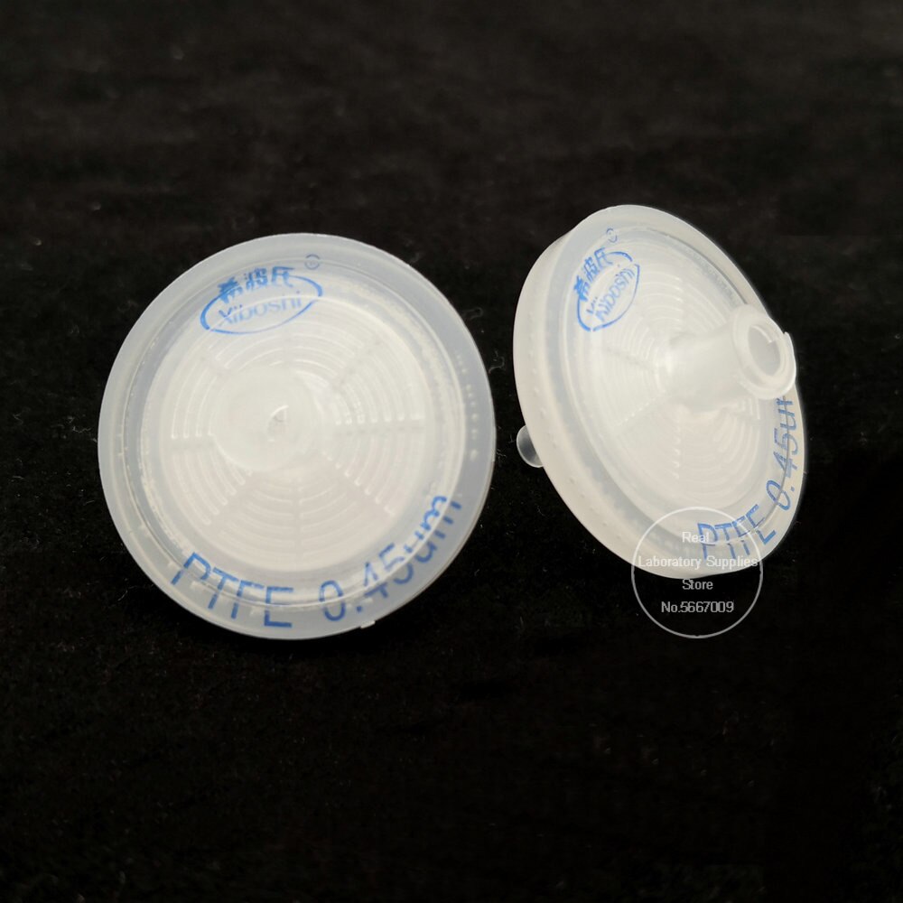 Filtro de aire desechable con membrana de 25mm de diámetro, separación de Vapor de agua y filtración, 10 piezas, 0,2/0.45um