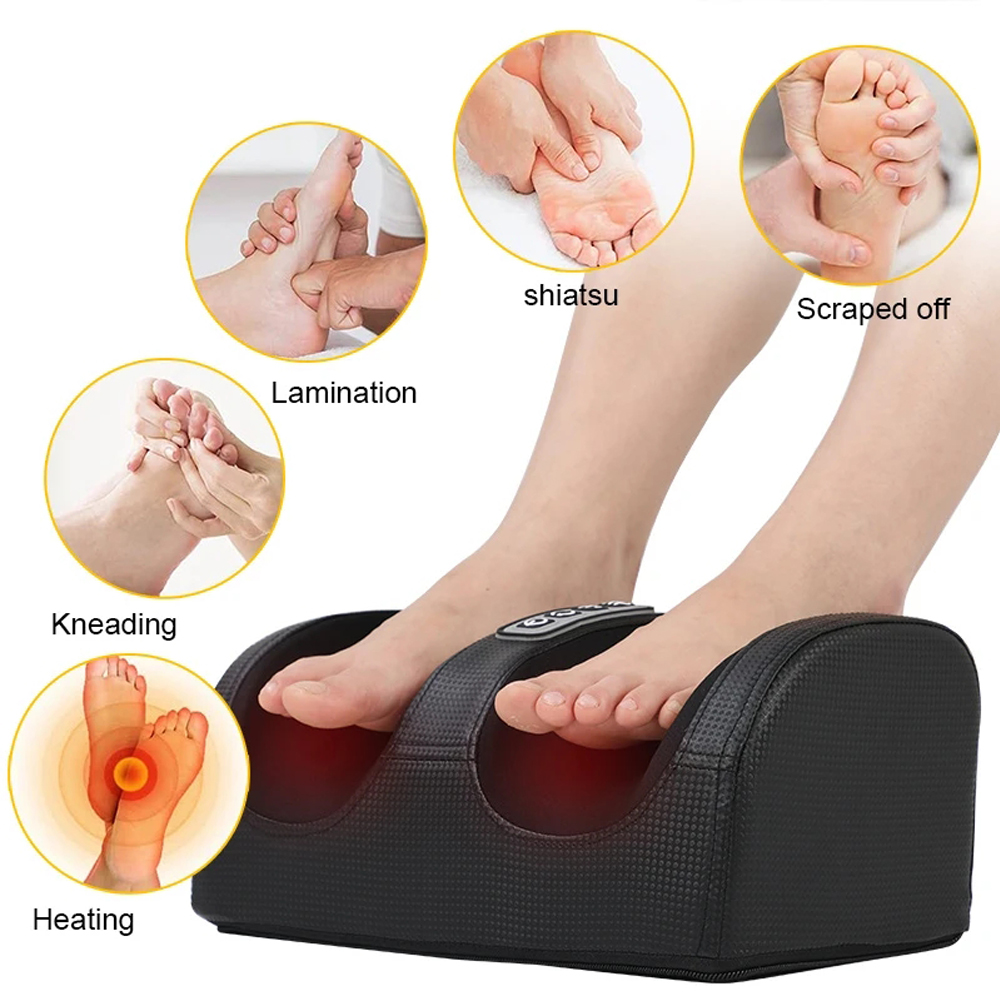 Infrarood Verwarming Elektrisch Voetmassageapparaat Shiatsu Kneden Kuitrol Diepe Spier Ontspannen Beste Reliëf Vermoeidheid Stress Voeten Machine Tool