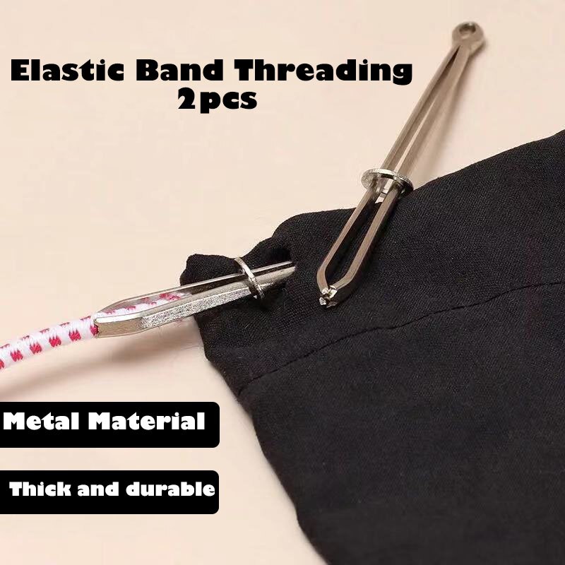 Bodkin Dragen Elastische Touw Threaders Elastische Band Threading Gids Riem Lint Dragen Gereedschap Clip Pincet Craft Naaien Accessoires