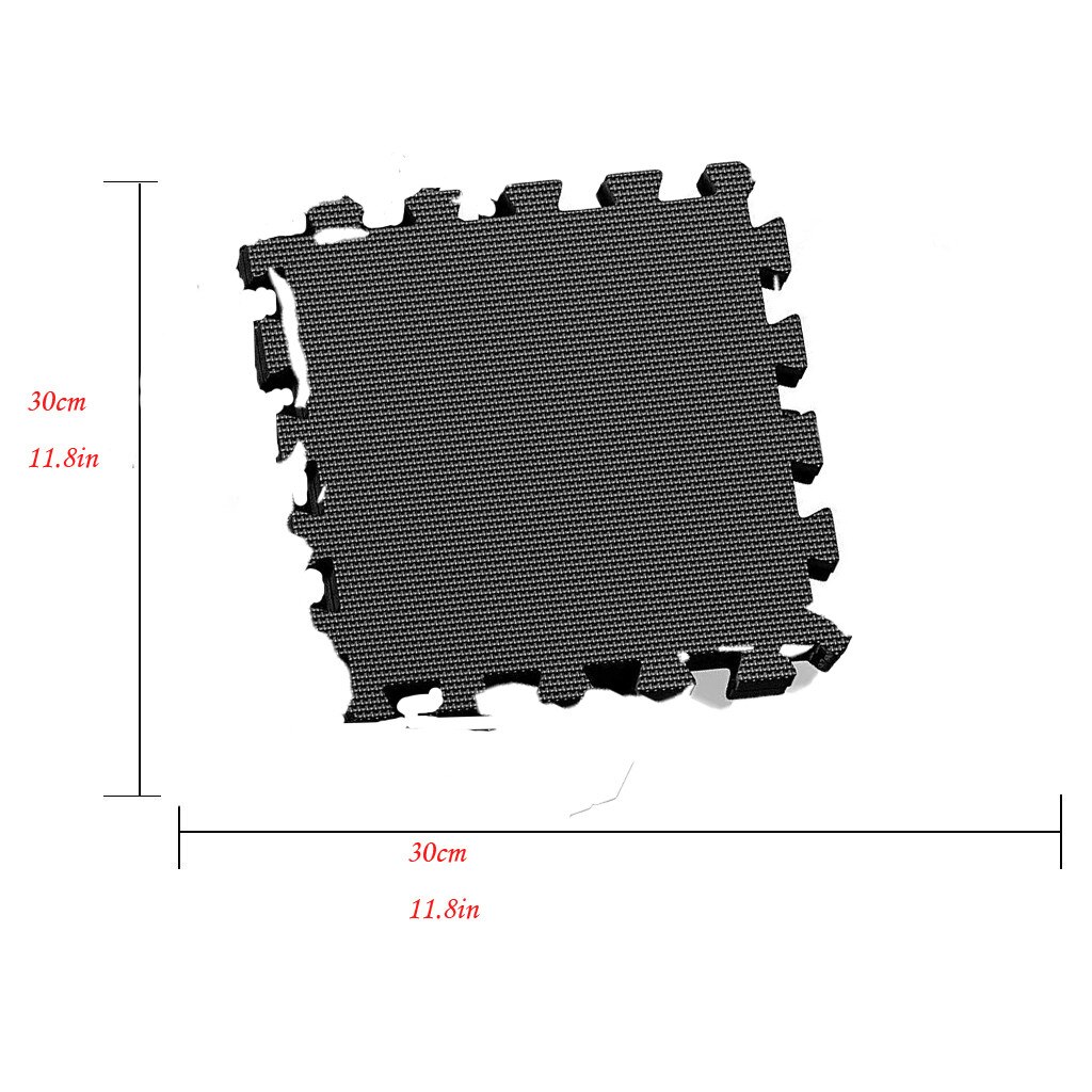 40#18pc Black Rug Carpet Floor Protection Surface Fitness Gymnastics Mattresses Rug Workout Room Floor Mat Splicing Mats