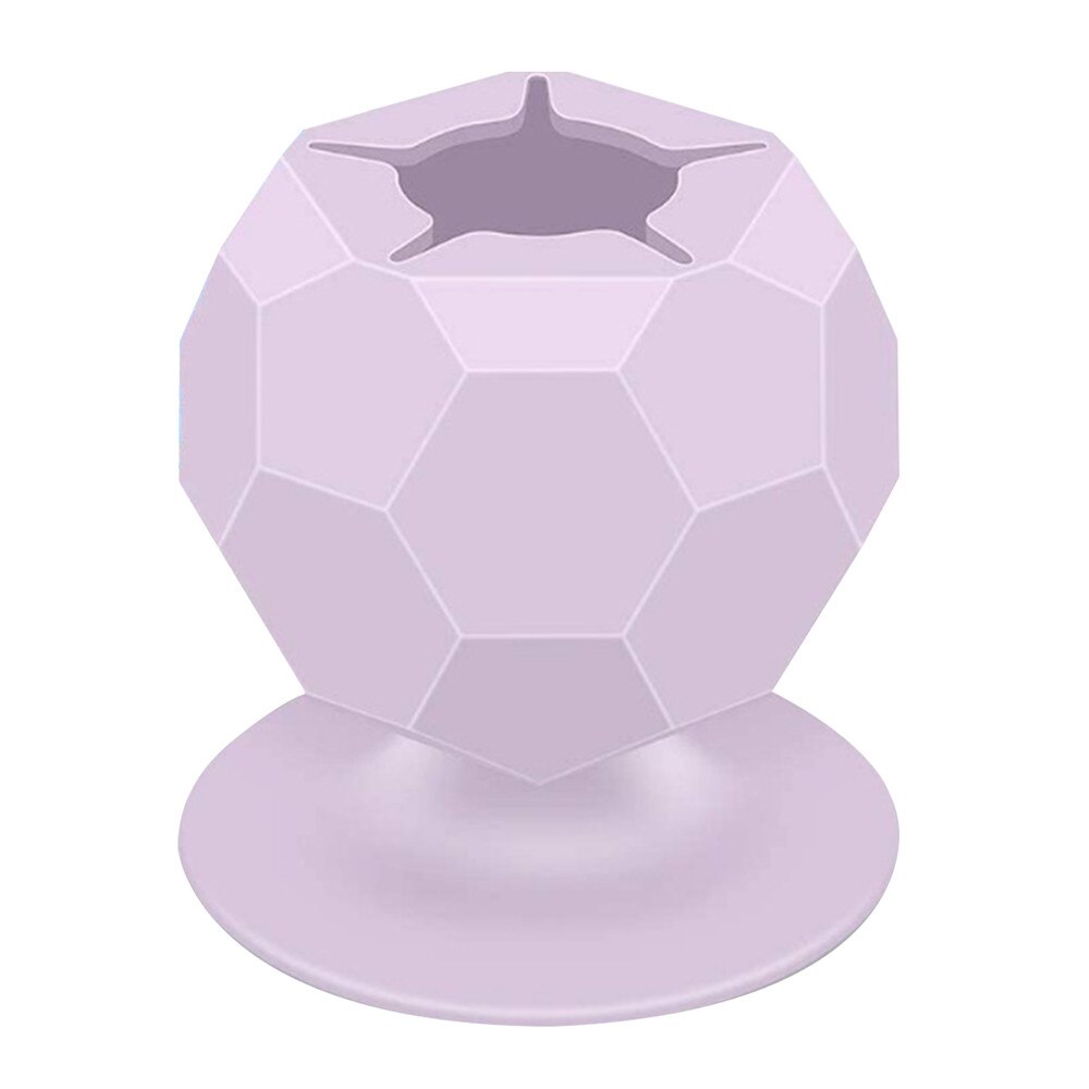 1PC Portable Opening Suction Cup Vinyl Weeding Scrap Waste Collector Household School DIY Handicraft Sewing Storage Accessories: Purple-Irregular
