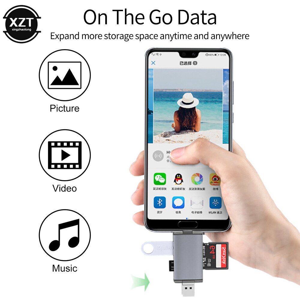 Kartenleser USB 3,0 2-in-1 SD Mikro SD Kartenleser für Computer PC Clever Kartenleser speicher Karte Adapter TF SD Kartenleser