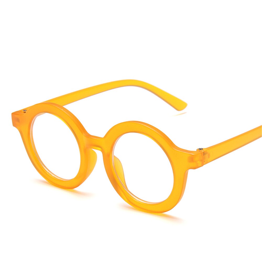 LongKeeper Anti Blau Licht freundlicher Brille Mädchen Nette Rosa Runde Brillen Junge freundlicher Computer Brillen Optische Rahmen UV400: Orange klar