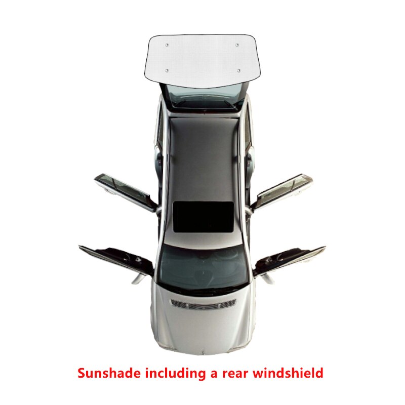 Full Cover Sunshades For Peugeot 207 Sedan 2006 Car Sun Protection Windshields Side Window Visor Accessories: Orange