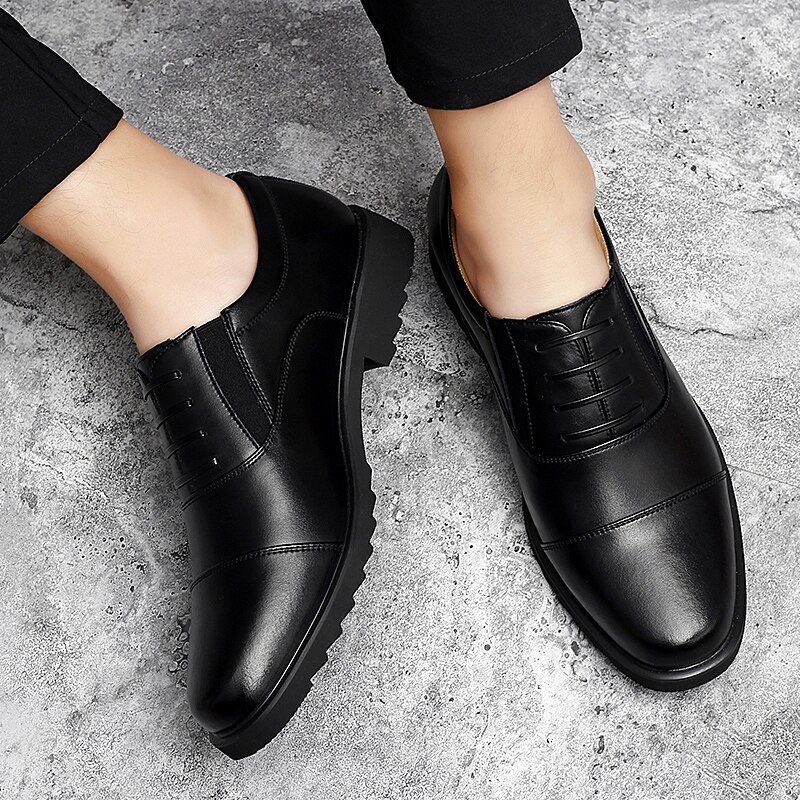 Hommes hommes haut hombre bas sport coréen sport haut en cuir classique officiel basso menchaussures chaussure sur slip homme chaussures de