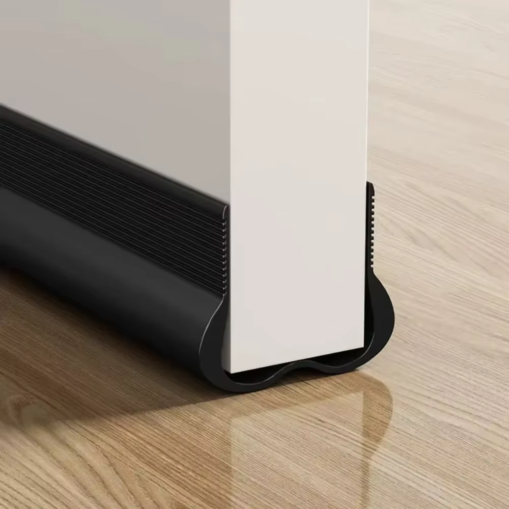 Joint inférieur de porte flexible en PVC, bouchon anti-froid pour l'insonorisation, protection d'écart sous la porte pour piège à basses à domicile et au bureau