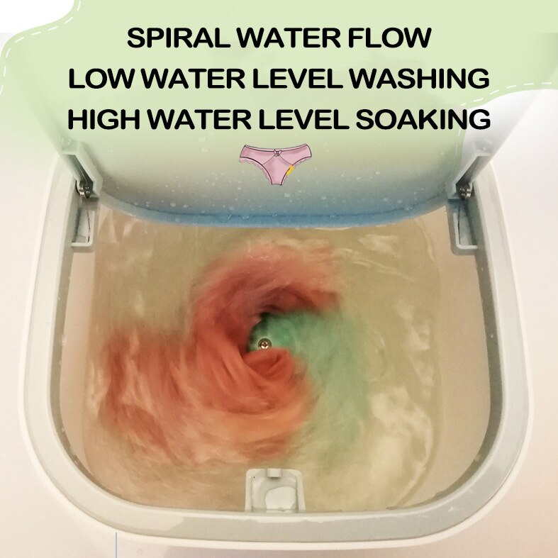 Mini super shock wave desktop turbo washer portable USB macaron underwear small cleaning machine