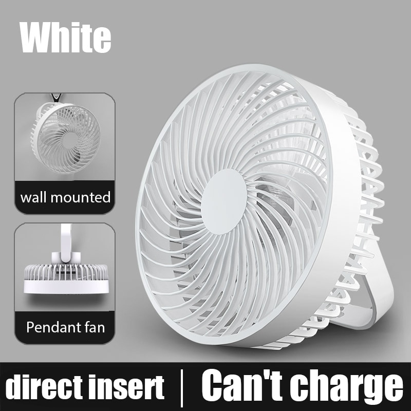 Fans Desktop Mini Wall-mounted Mute 3 Gears Fan Portable Air Cooler USB Dormitory Multi-functional Ceiling Fan Hanging Bathroom
