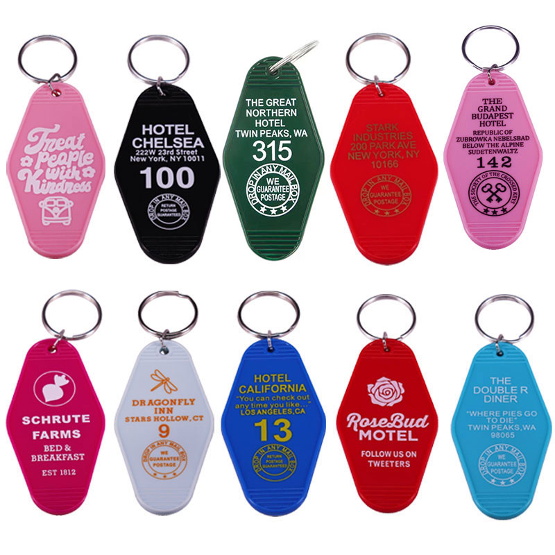 Creativiteit Klassiek York Hotel Chelsea Sleutelhanger Sleutelhanger Motel Sleutel Verschillende kleuren Goed uitziende sleutelgesp Mode-sieraden