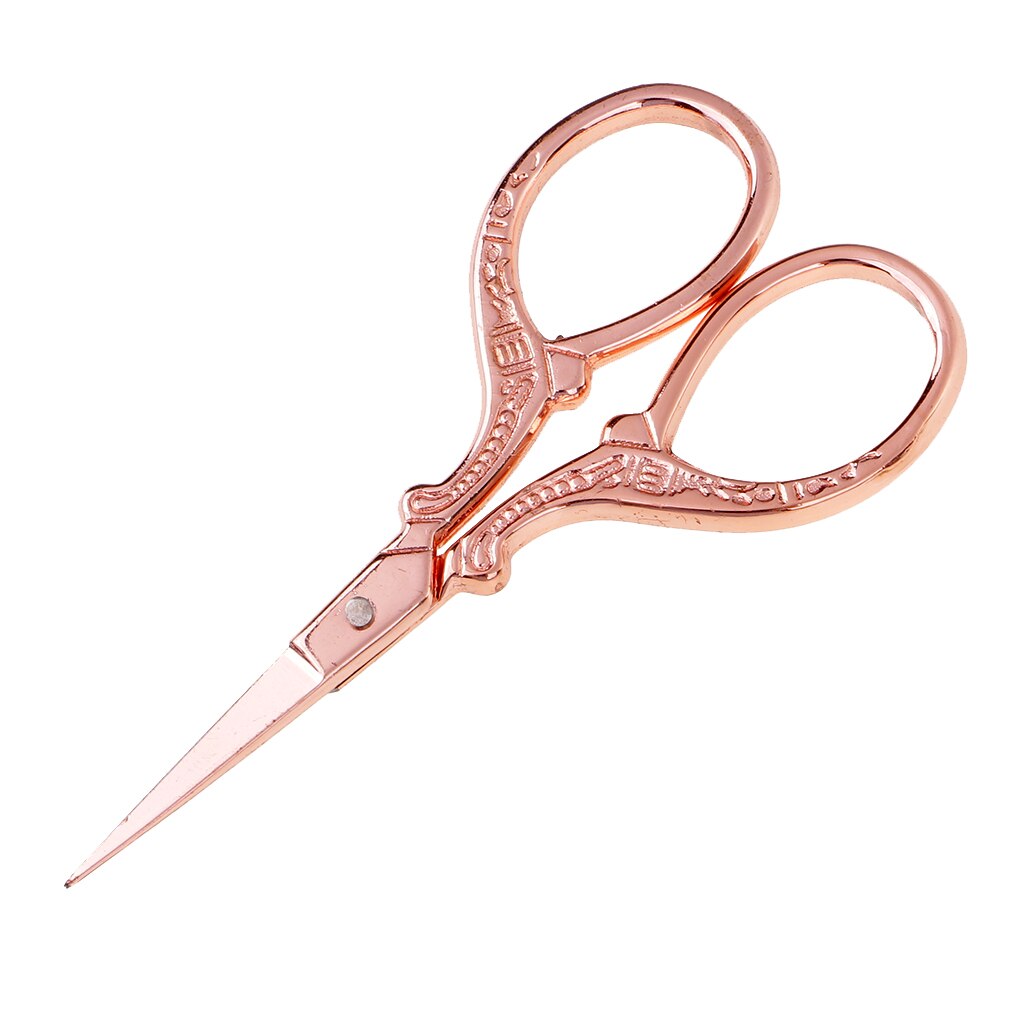 1 Piece Retro Embroidery Sewing Tailoring Scissor For Dressmaking Fabric Cutting: Rose Gold