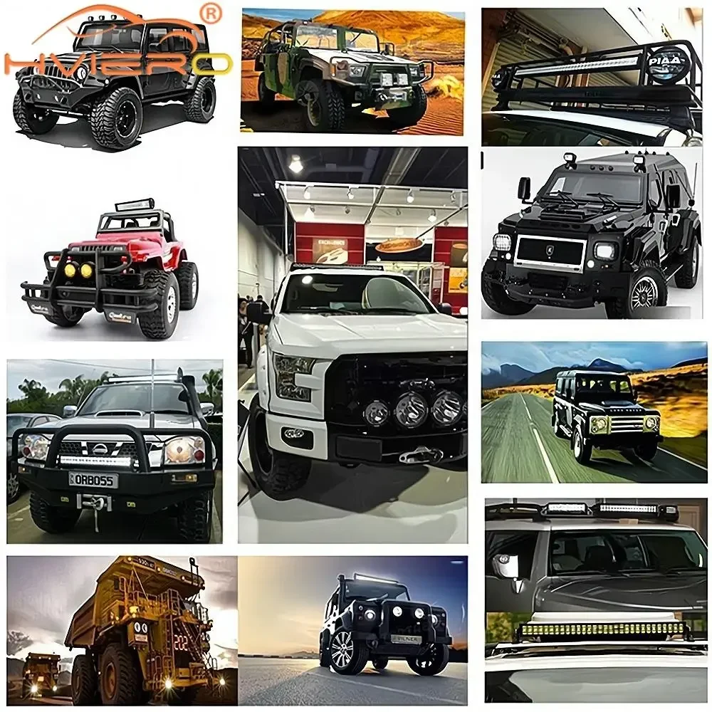 Auto LED Motor Grootlicht Mist Offroad Pickup ATV 4WD SUV Truck Lamping Werklamp Bar Exterieur Modificatie Universele IP67