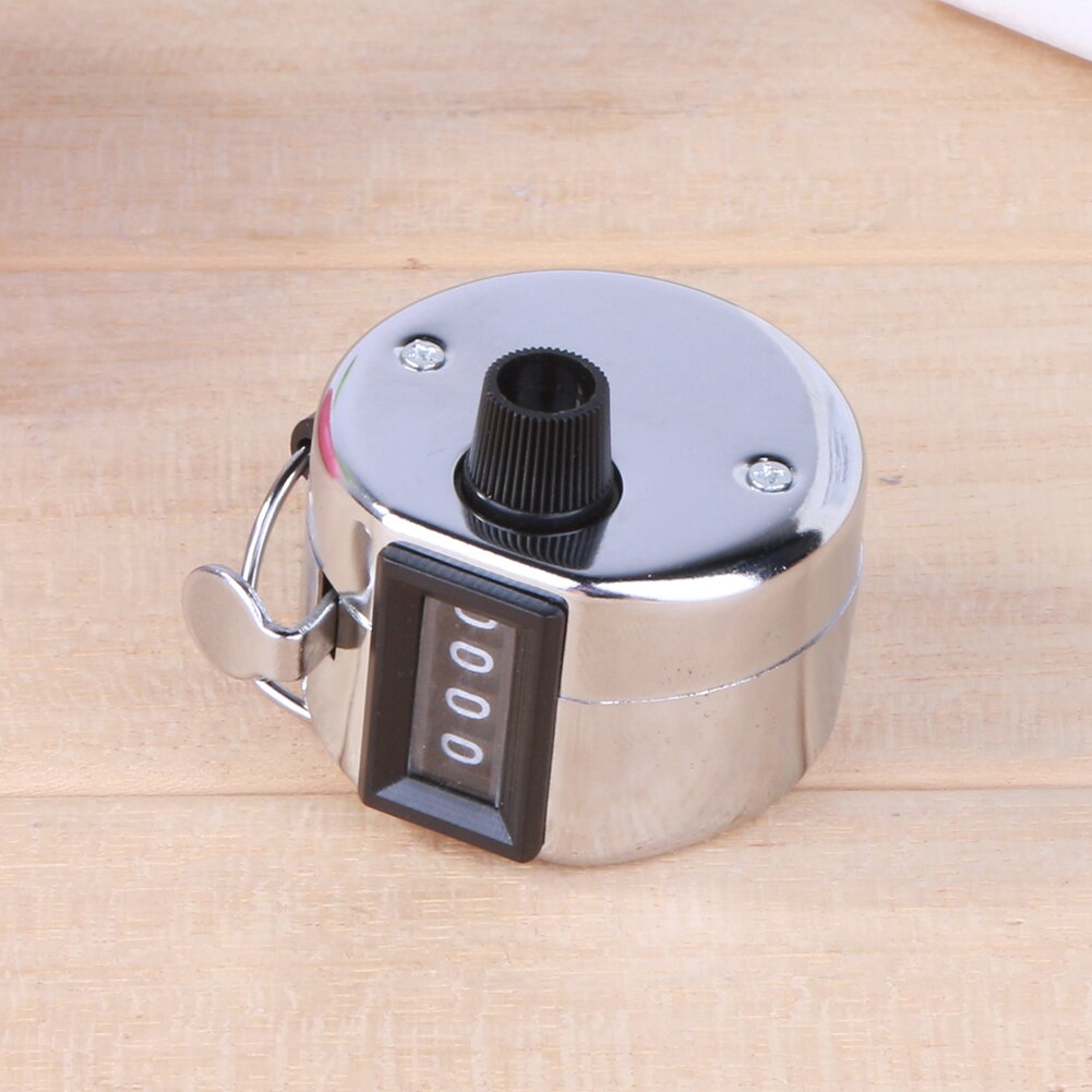 Portable 4 Digit Number Hand Tally Counter Mechanical Digital Counter Tool Manual Training Counting Mini Hand Counter