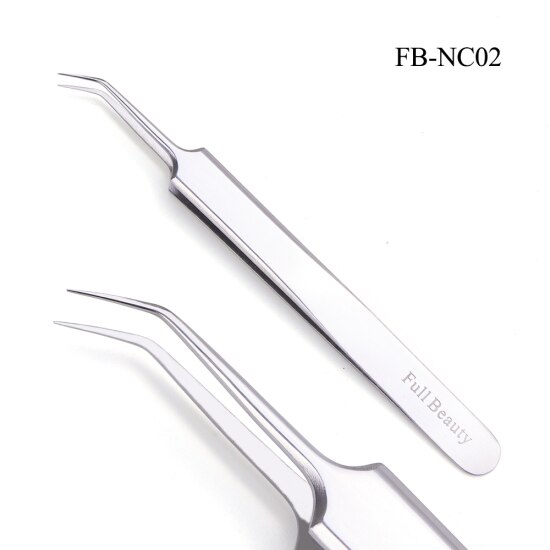 STZ 1pcs Professionele Mee-eter Pincet Wimper Extension Clip Charmes Dames Makeup Tools Nail Art Decoraties Picker FBNC01-04: FB-NC02