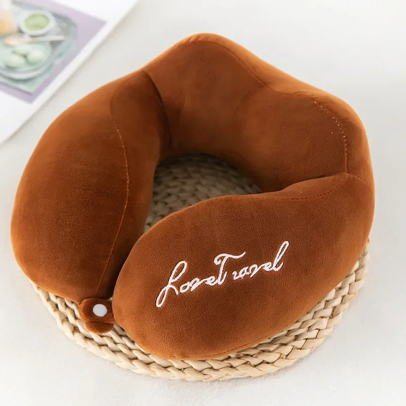Travel Neck Pillow Travel Neck Cushion Durable U-Shaped Travel Portable Neck Pillow Airplan Soft Pillow PP Cotton: green
