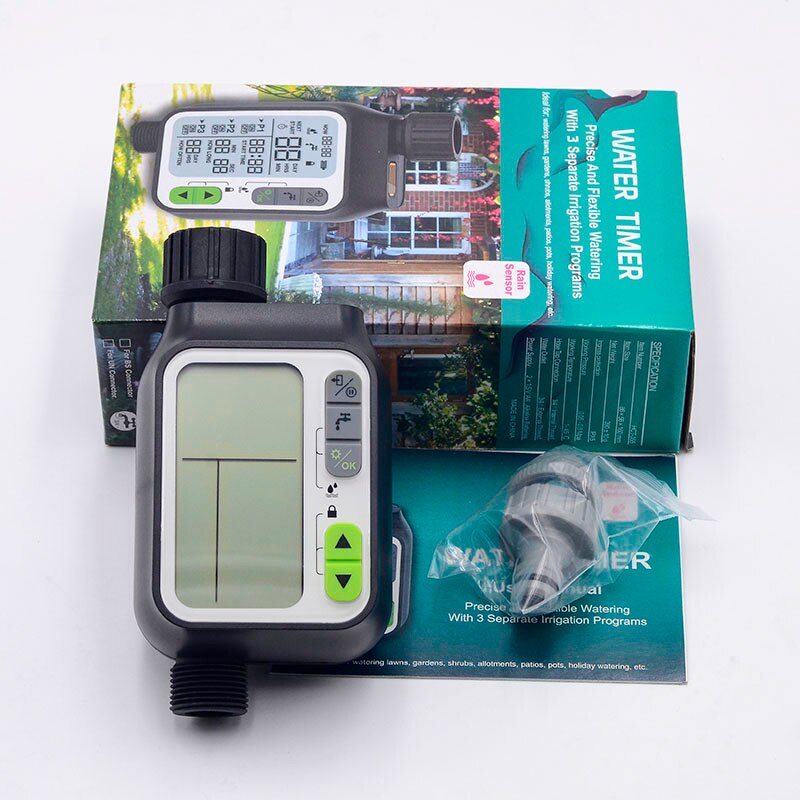 Rain Sensor Irrigation Water Timer Electronic Automatic Sprinkler Controller Outdoor Garden Watering Timer Irrigation Controller