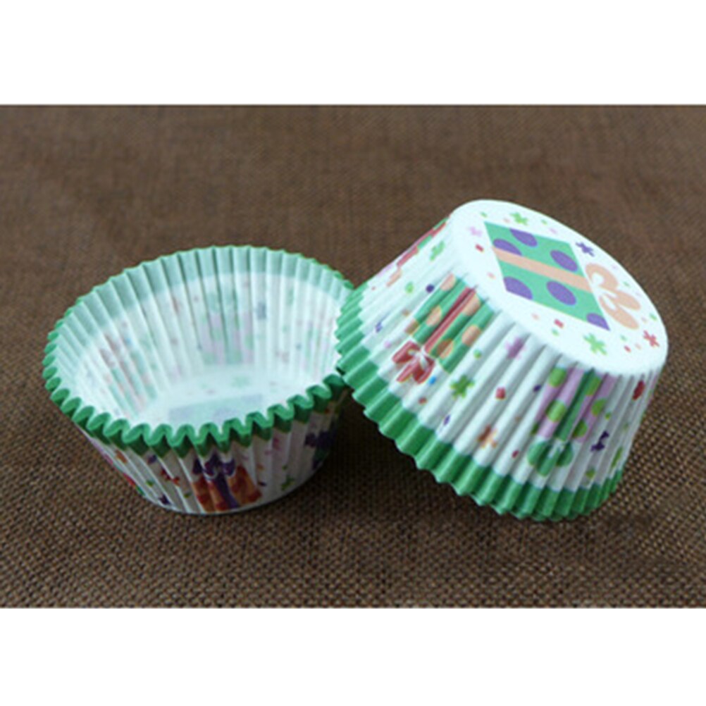 100 pcs Wrap Opslag Cupcake Wrappers Liners Vormpjes Feestartikelen Taart Beker Voor Partij