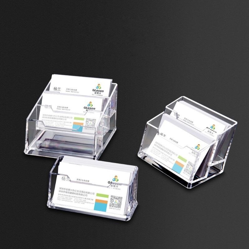 1Pcs,Card storage, name card holder,business card case, Office,Shelf,display stand,Storage,Make up box,Business Card Holders