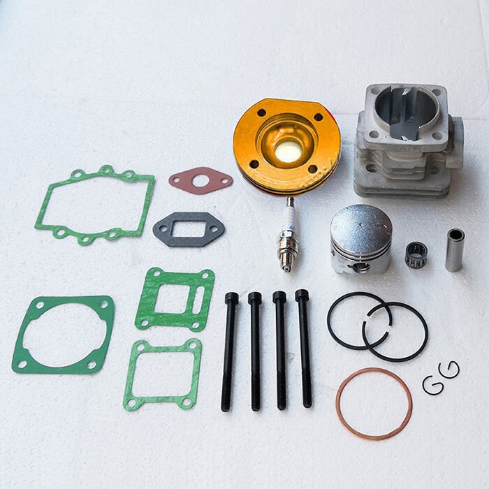 44mm Cylinder Assy Big Bore Kit 2 Grooves For 44-6 47cc 49cc 2 stroke engine Mini Dirt ATV Pocket Bikes Minimoto: Golden