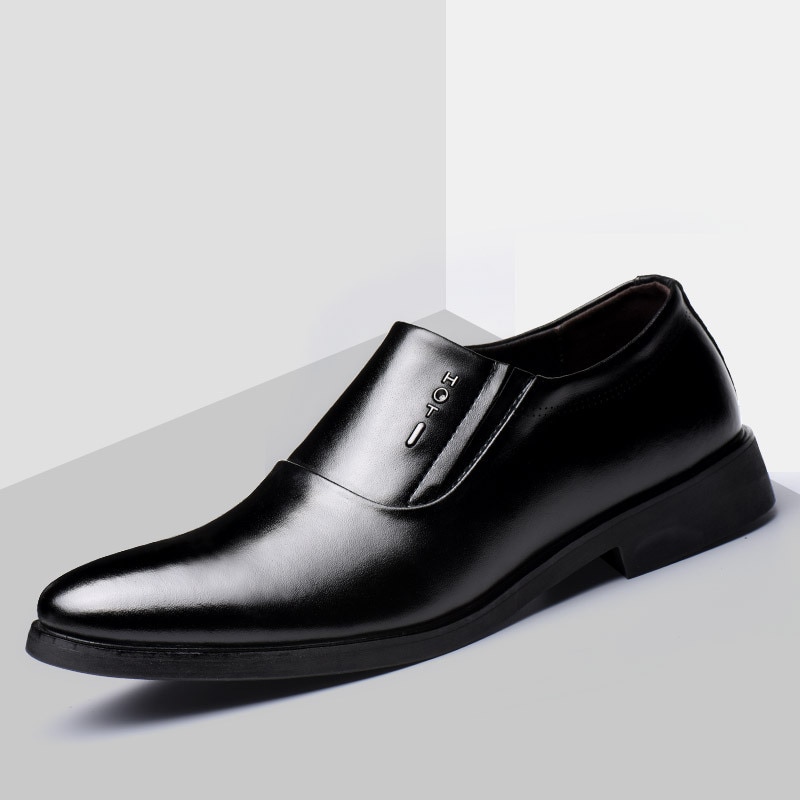 Classic Dress Shoes Formal Wedding Shoes Men Slip on Office Oxford Shoes for Men