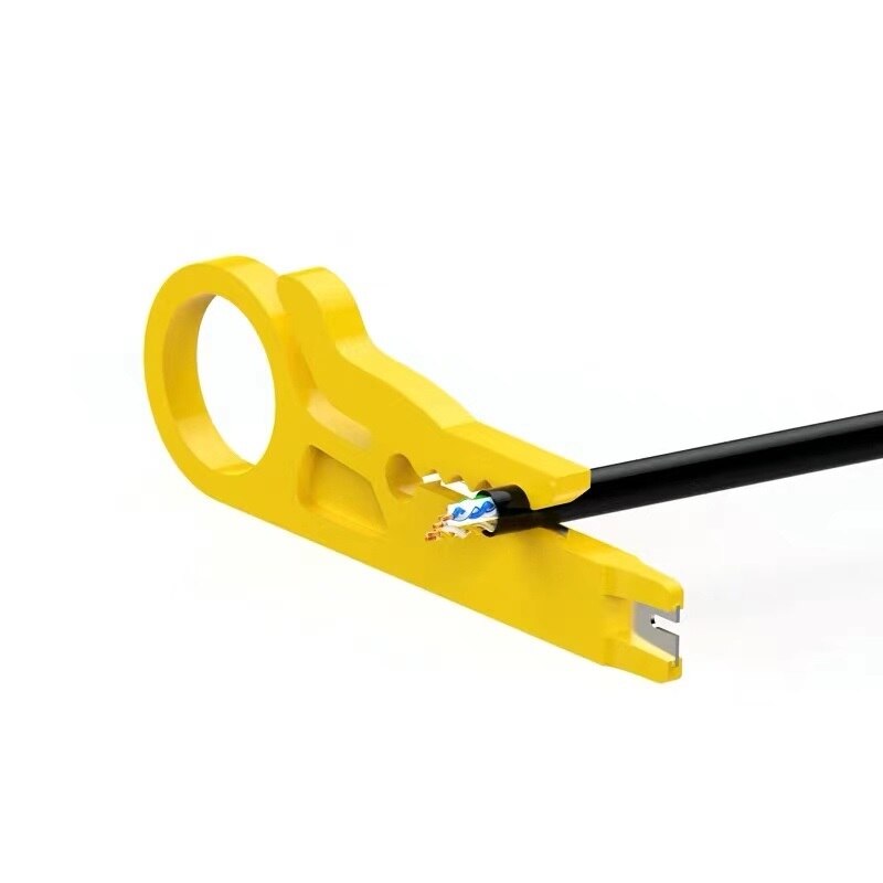 20Pcs Handgereedschap Eenvoudige Speelkaart Strippen Kabel Stripper Novel Tang 3 Kleur Speciale: yellow