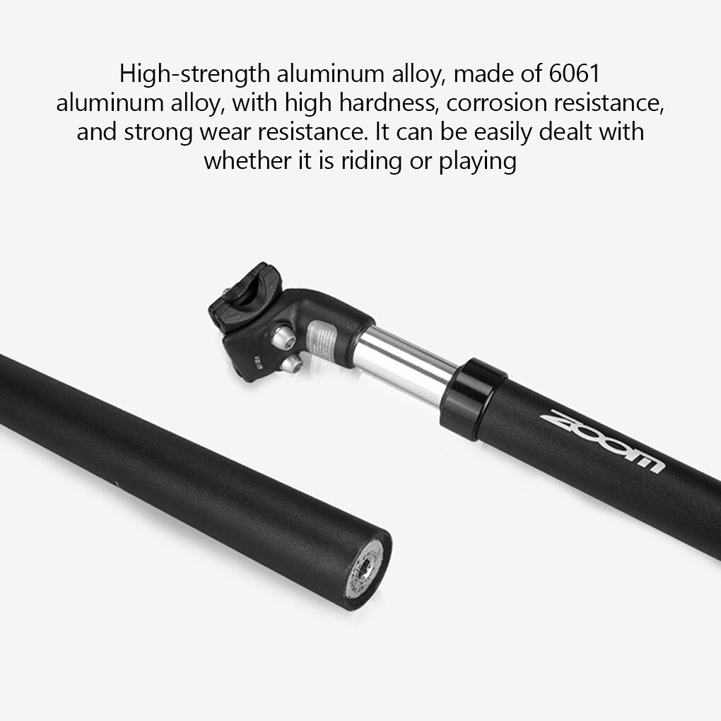 Bike Suspension Seatpost Frosted Bike Saddle Tube Shock Absorb Metal Saddle Post Aluminum Alloy Bicycle Replacement Parts