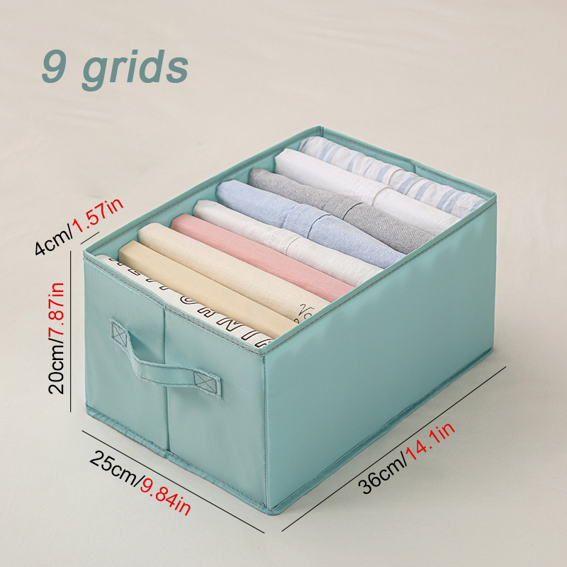 Collapsible Clothing Organizer Clothes Pants Storage Box Closet Drawer Wardrobe Underwear Socks T-Shirt Storage Organizers: DARK GRAY