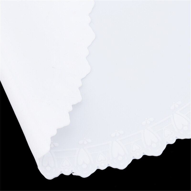 Herbruikbare, vershouddeksel voor voedsel van siliconen, rekdeksel, kanten bekermatten, kookaccessoires, keukengereedschap, deksel: Wit