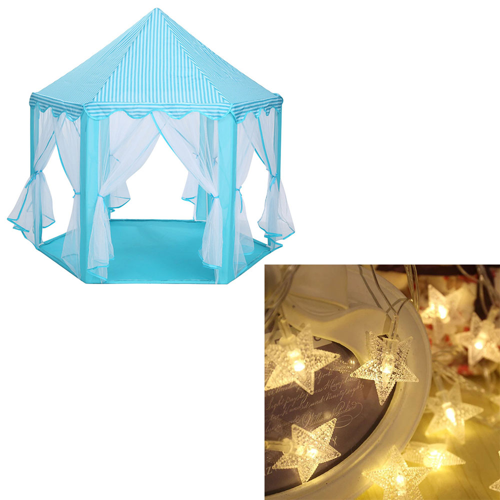 Portable Princess Castle Children Play Activity Tent Fairy House Fun Playhouse Beach Tent Boys Girls Baby Toys For Children: WJ3003B P1