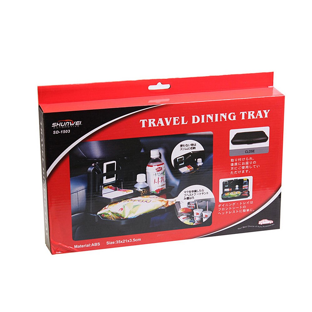 Car Auto Seat Back Tray Multi-Function Foldable Practical Small Table Food Drinks Holders Car Supplies: Default Title