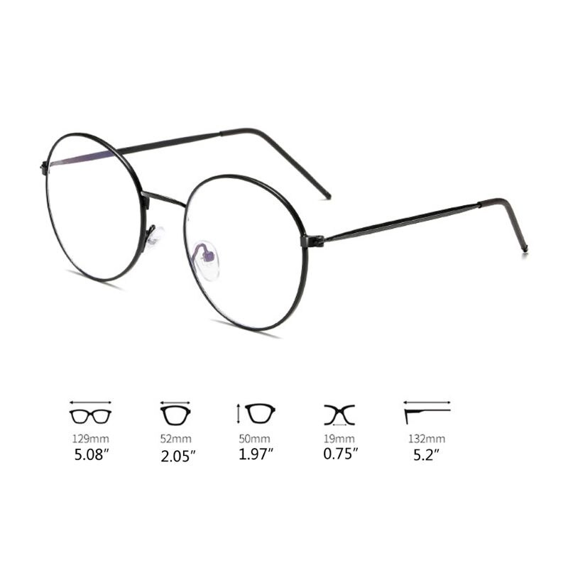 Computer Glasses Men Spectacle Frames Anti Blue Light Goggles Anti Glare Eyeglasses Frame Women Round Glasses