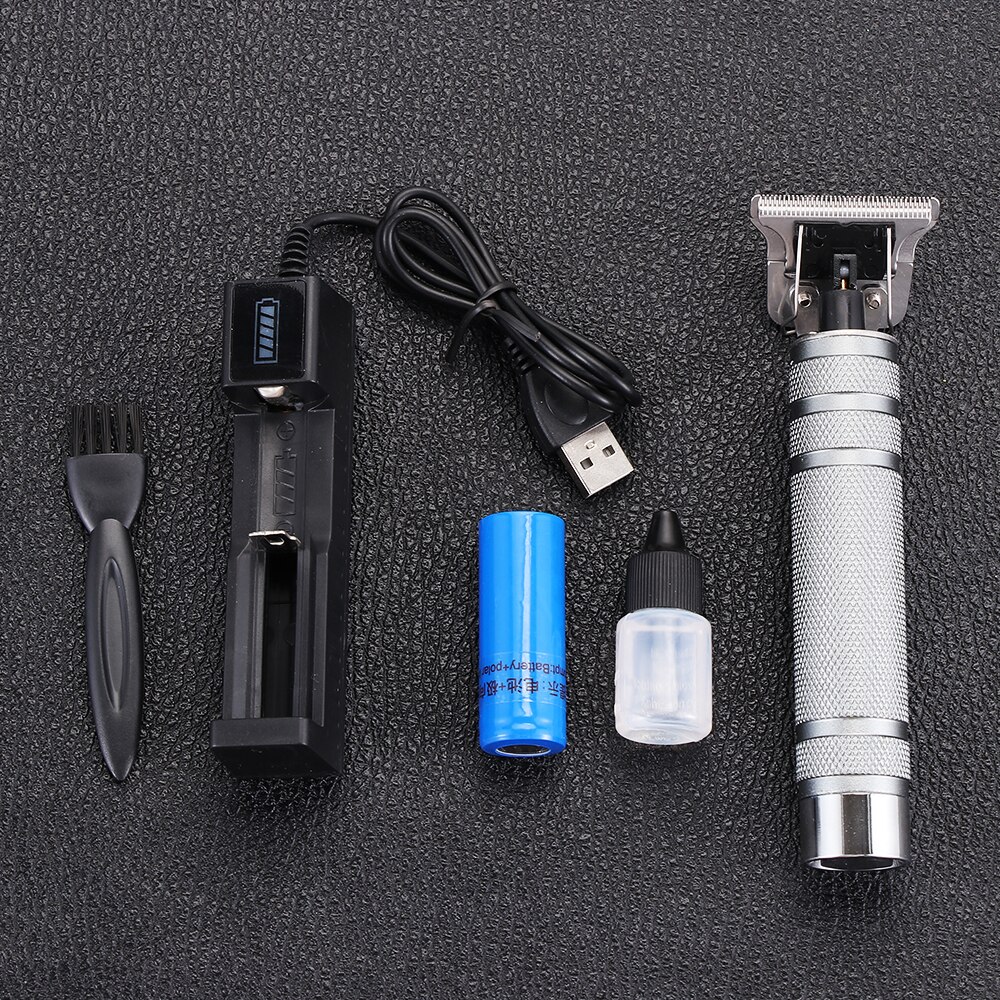 Kemei elektrische tondeuse volledig van metaal, snoerloze tondeuse, haarmodellering, baardtrimmer